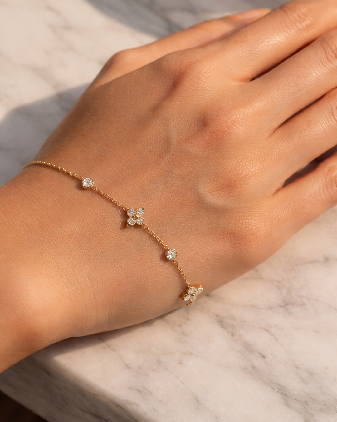 Diamond Mist Flower Bracelet - Image 3