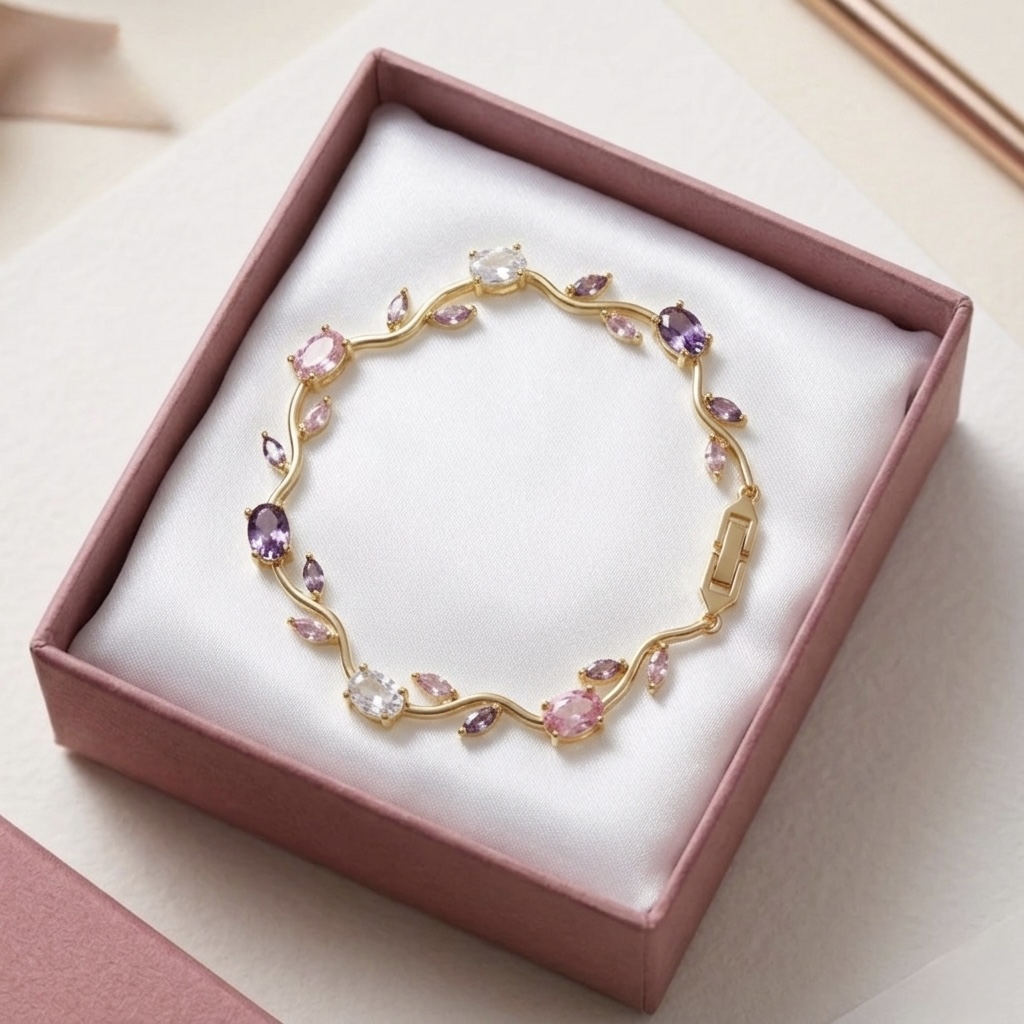 Viral Lavender Blush Tulip Bracelet - Image 2